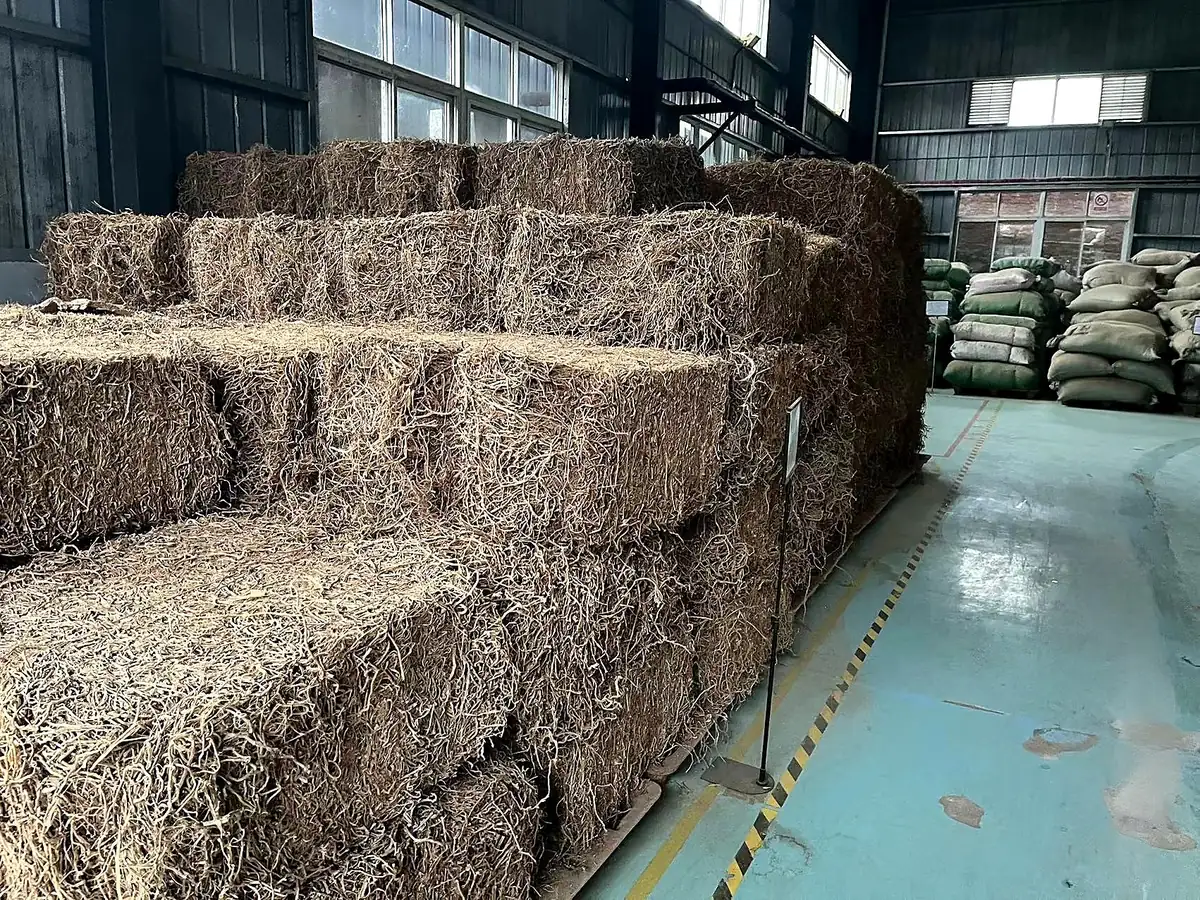 Stored botanical raw materials at a qualified partner facility